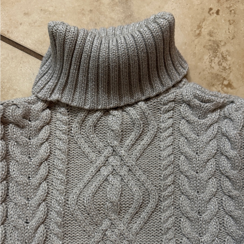 Ralph Lauren Gray Cable Knit Women's Sweater